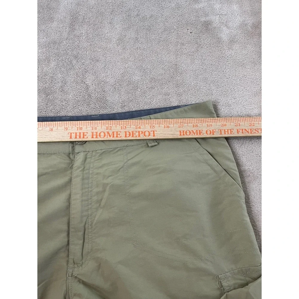 Cabelas Convertible Hiking Cargo Pants Men's 38x30 Green Zip Off Shorts GOOD